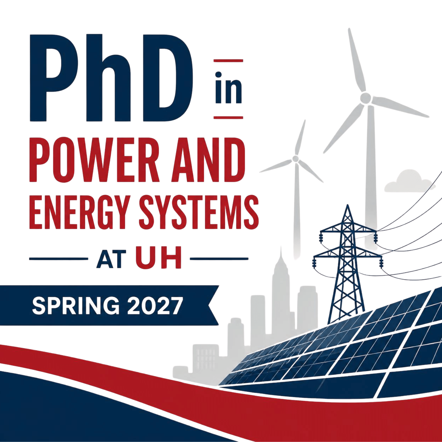 PhD in Power and Energy Systems at UH - Spring 2027